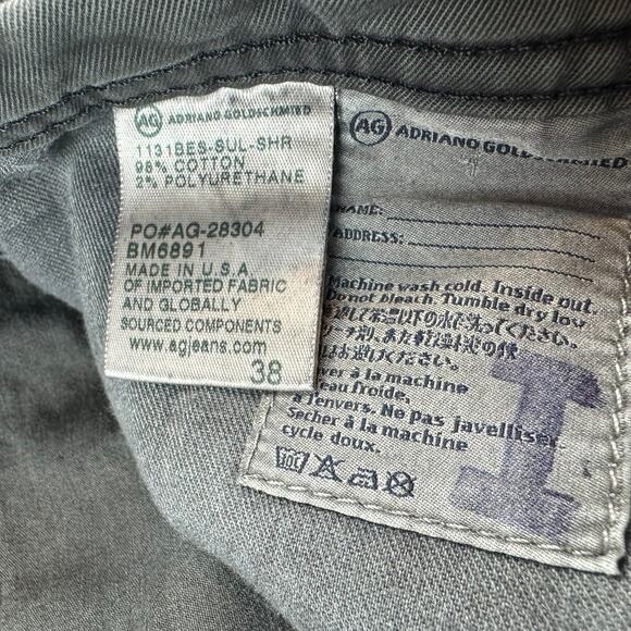 AG Adriano Goldschmied Matchbox Slim Straight Jeans 38x33 - Picture 6 of 9